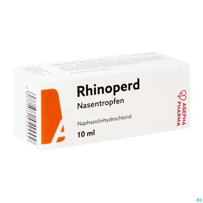 Sie sehen eine Packung Rhinoperd Nasentropfen 10ml, Produktbild: 02 Rhinoperd Nasentropfen 10ml, A-Nr.: 0049093 - 02