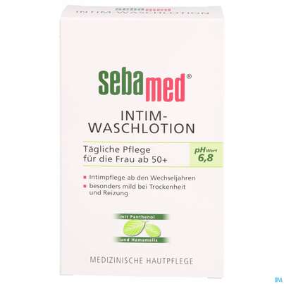 Sie sehen eine Packung Sebamed Intim Waschlotion Ph 6,8 200ml, Produktbild: 01 Sebamed Intim Waschlotion Ph 6,8 200ml, A-Nr.: 4084991 - 01
