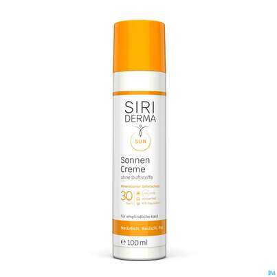 Sie sehen eine Packung Sonnenprodukte Siriderma Sonnencreme Lsf30 Ohne Duftstoffe 100ml, Produktbild: 02 Sonnenprodukte Siriderma Sonnencreme Lsf30 Ohne Duftstoffe 100ml, A-Nr.: 5452652 - 02