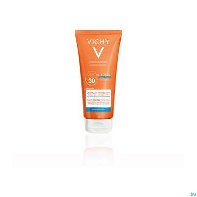 Sie sehen eine Packung Sonnenprodukte Vichy/capital Soleil Multi Protect Milch F30 200ml, Produktbild: 05 Sonnenprodukte Vichy/capital Soleil Multi Protect Milch F30 200ml, A-Nr.: 5054288 - 05