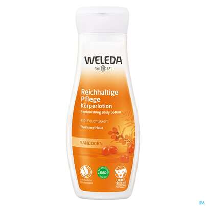 Weleda Sanddorn Reichhaltige Pflege Koerperlotion 200ml, A-Nr.: 3694919 - 01