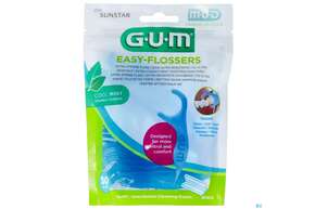 Zahnseide Gum Easy Flossers Zahnseide- Stick Gewachst Mint 890 30st, A-Nr.: 3560082 - 01